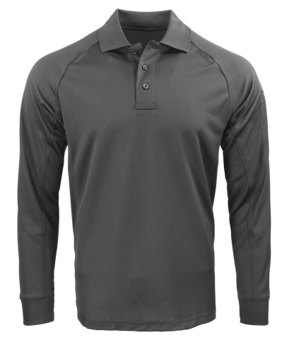 Propper Men's Raglan Long Sleeve Utility Polo - Charcoal