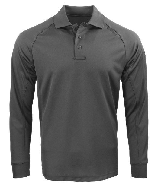 Propper Men's Raglan Long Sleeve Utility Polo - Charcoal