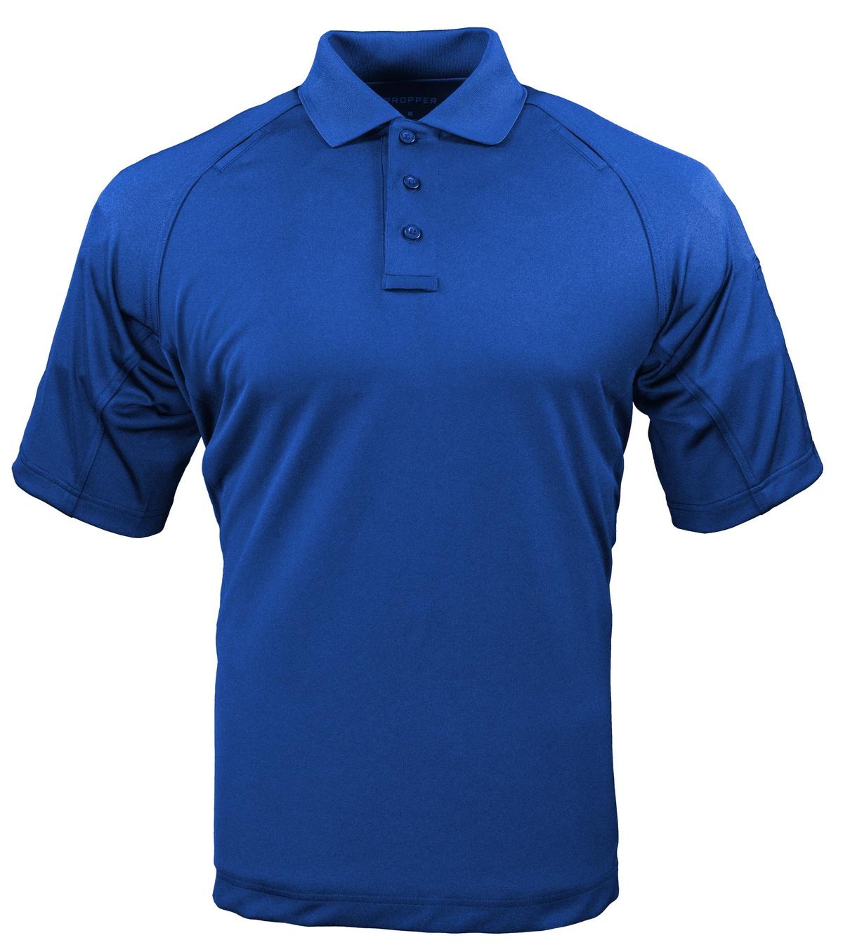 Propper Men's Raglan Utility Short Sleeve Polo - Cobalt Blue