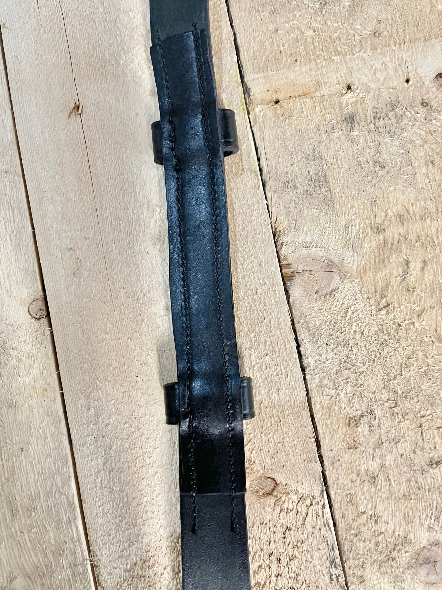 Custom Firefighter Leather Radio Strap