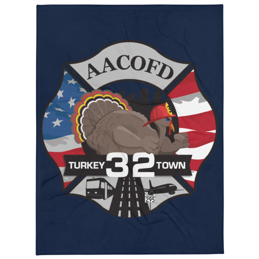 Turkeytown Patch Throw Blanket